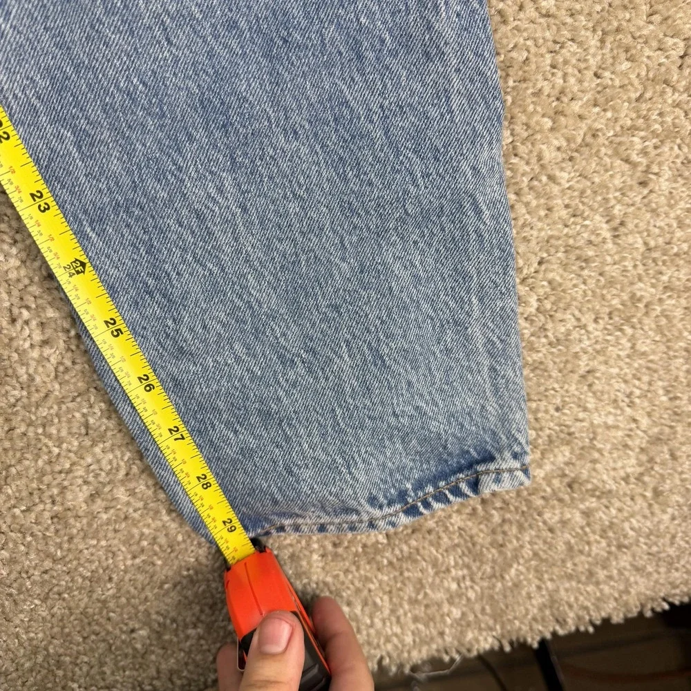 Levis 512 Jeans Mens 33x32 Light Wash Blue Denim Slim Tapered Stretch Casual